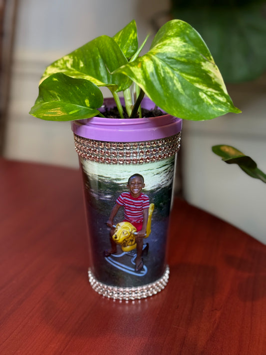 Custom 4x6 Photo Vase Mug