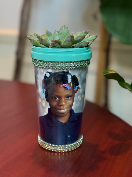 Custom 4x6 Photo Vase Mug