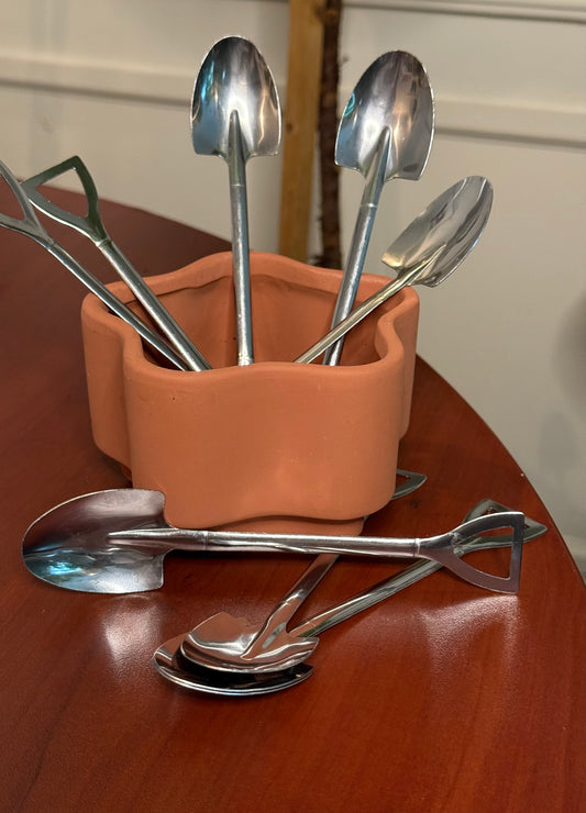 Shovel Shaped Stainless Steel Spoons